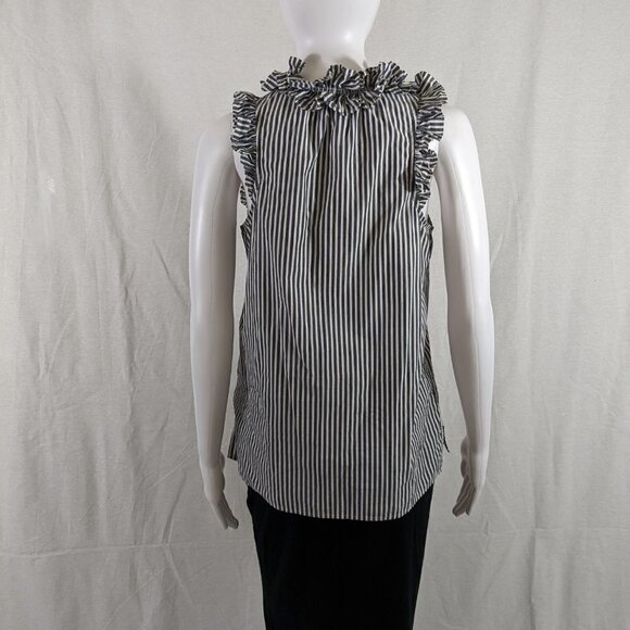 J Crew Frilly Sleeveless Blouse - Picture 4 of 5